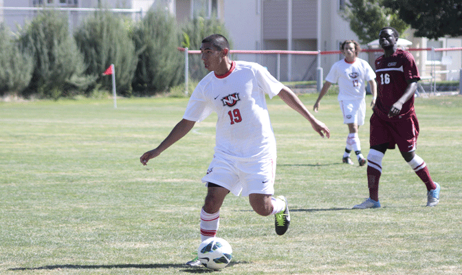 NNU's Juan Perez earned Red Lion Defensive Player of the Week honors for his overtime effort against CSU Stanislaus.